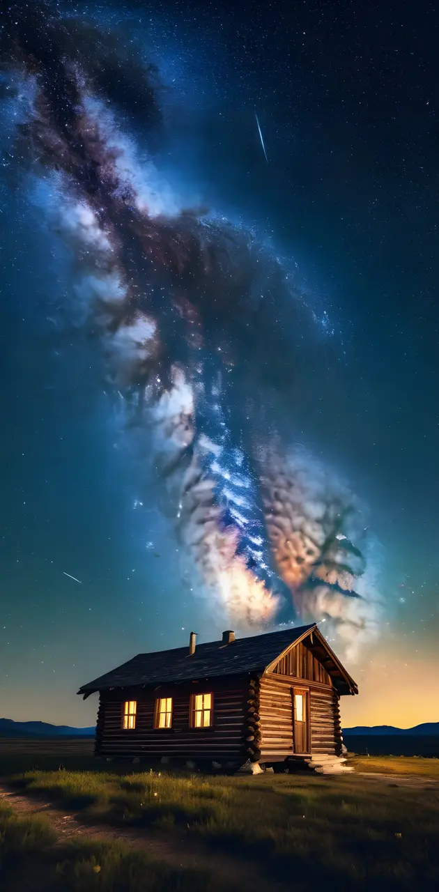 cabin under the stars