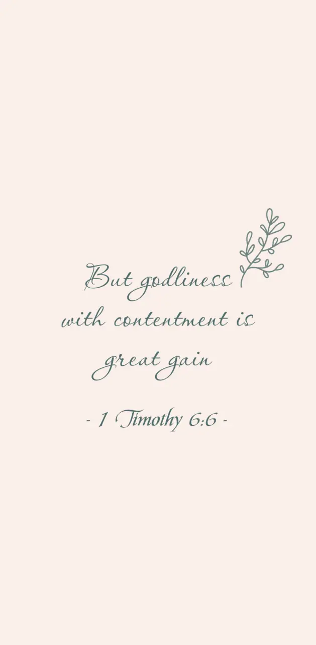 1 Timothy 6:6