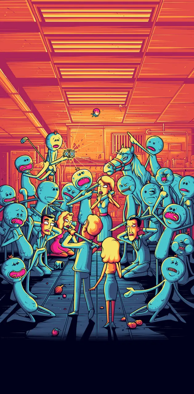 Mr. Meeseeks (Rick and Morty) Wallpaper iPhone Phone 4K #9140e