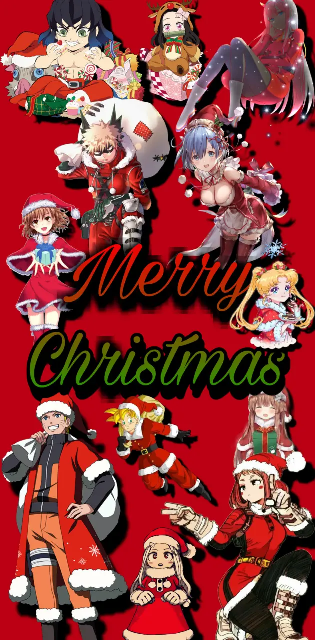 christmas anime characters