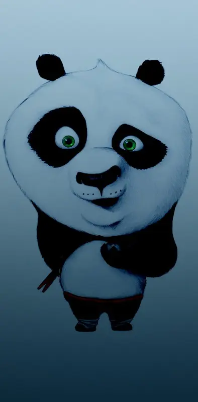 Cartoon kungfu panda