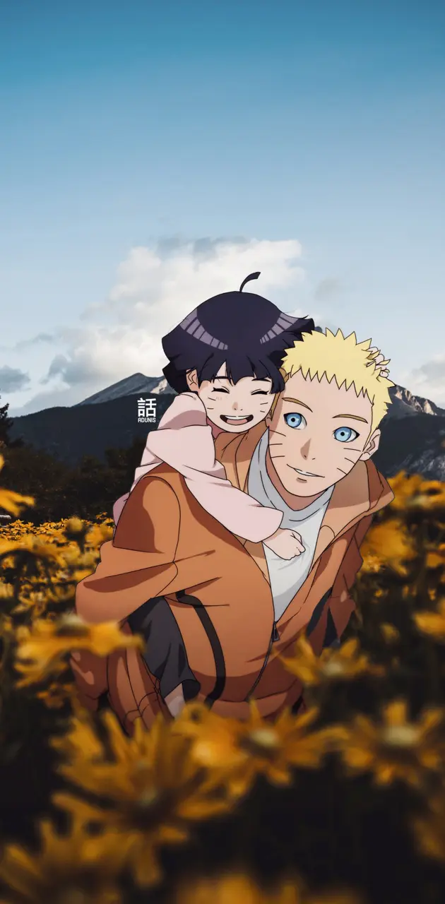 Naruto and Himawari 