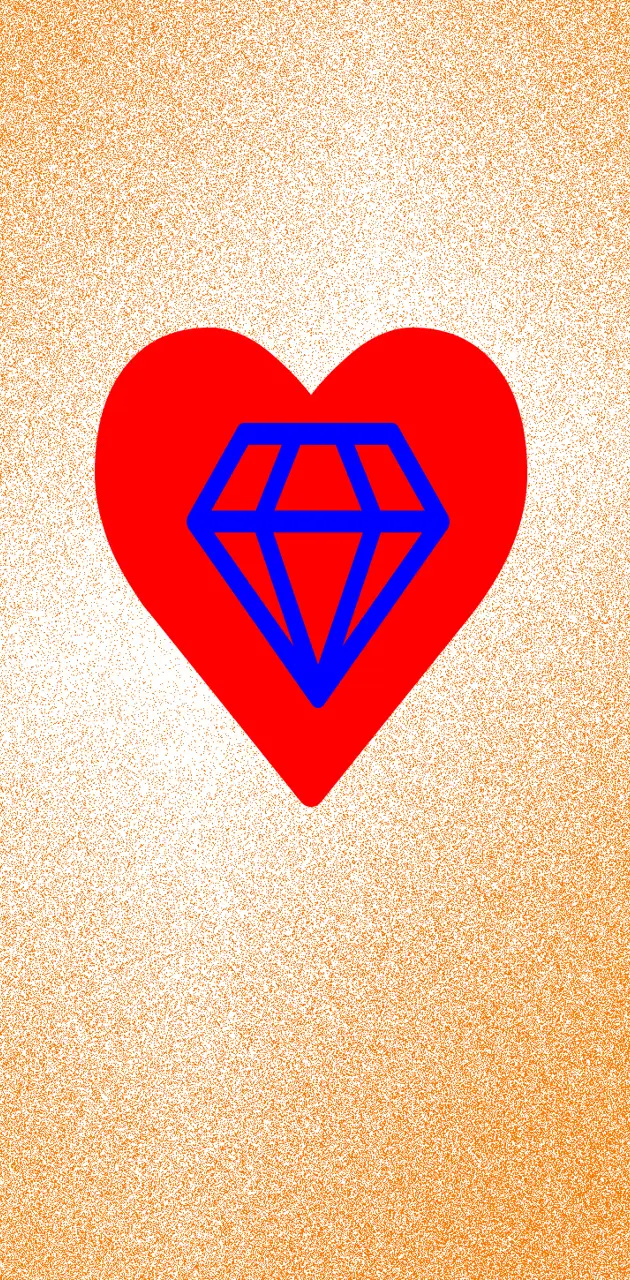 Diamond in heart