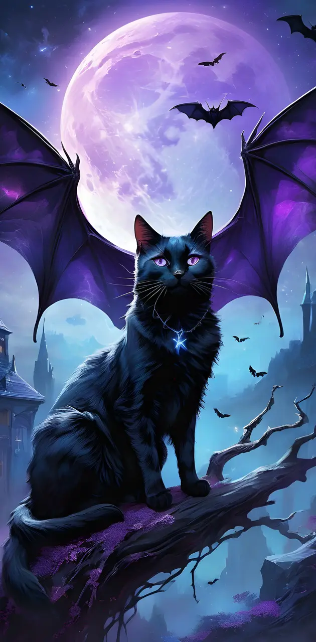 black bat cat