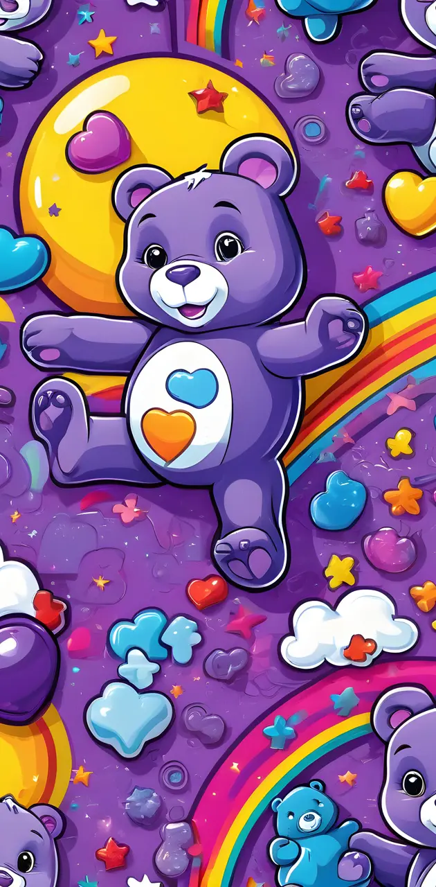purple care bear