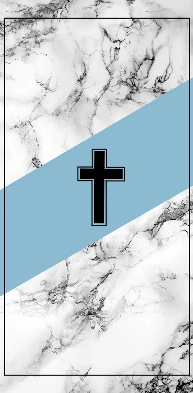Blue Aesthetic Cross