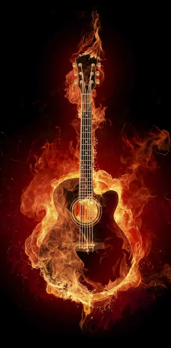 Flaming Guitar
