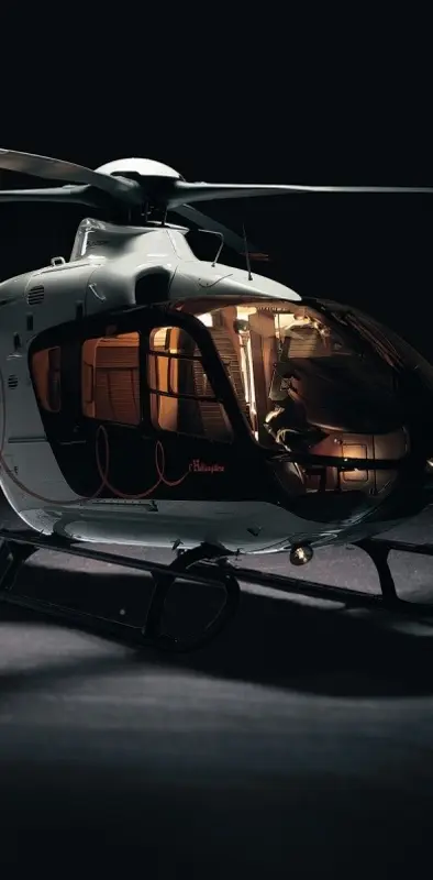 Helicopter In Dark
