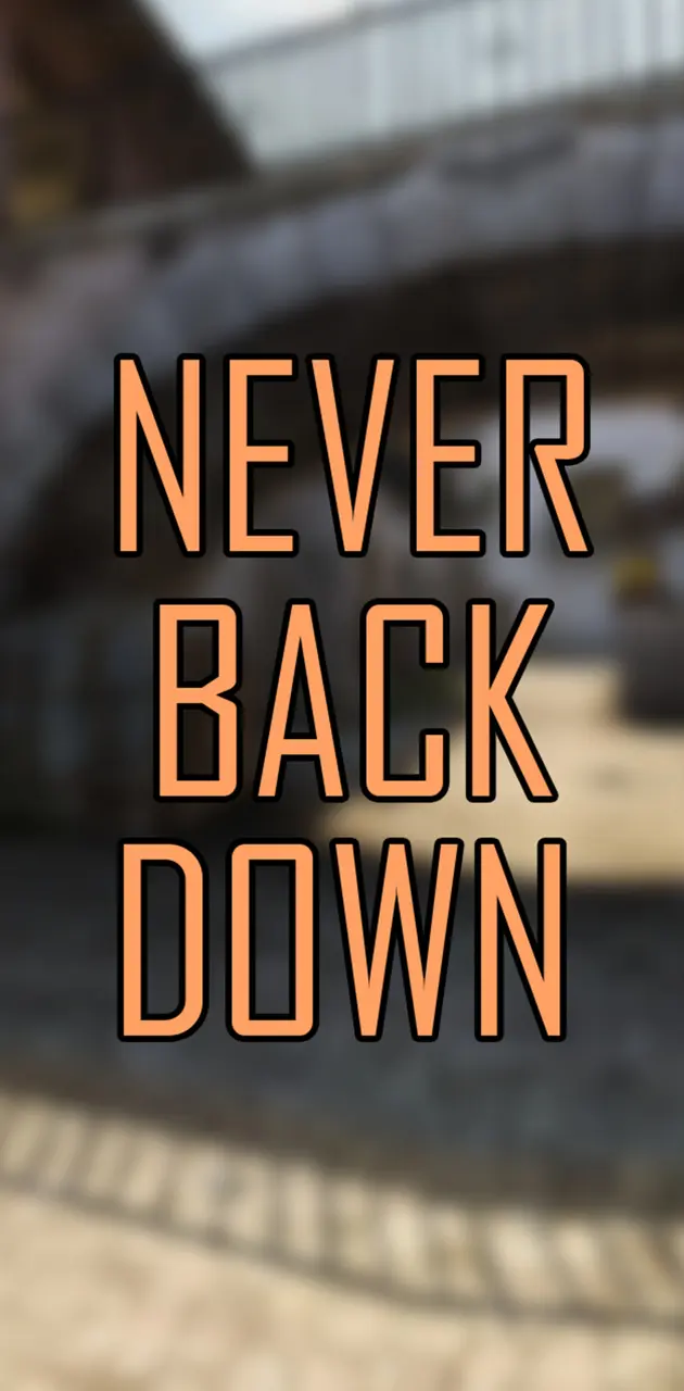 never back down quotes