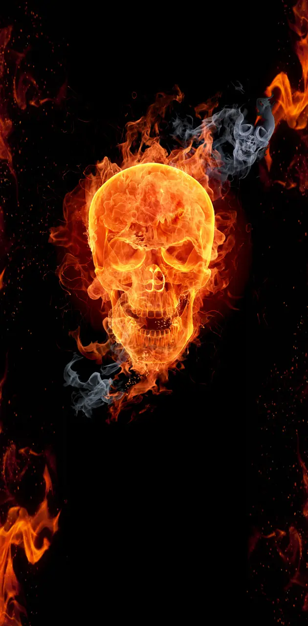Flaming Skull Edge