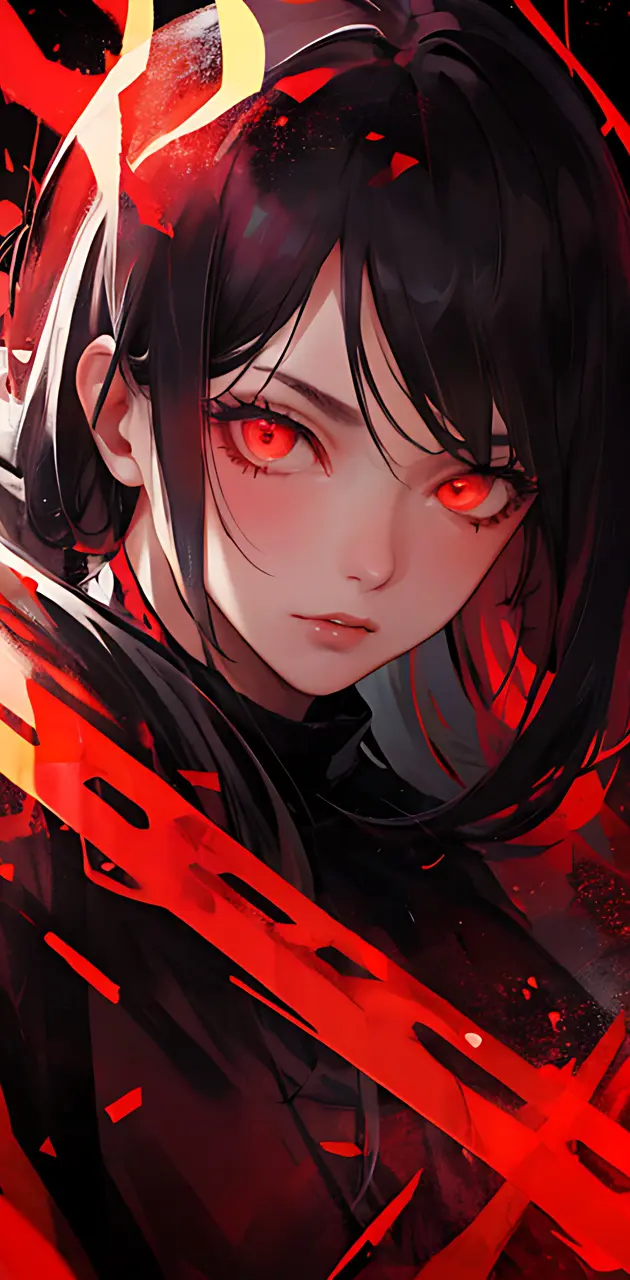 Red anime girl