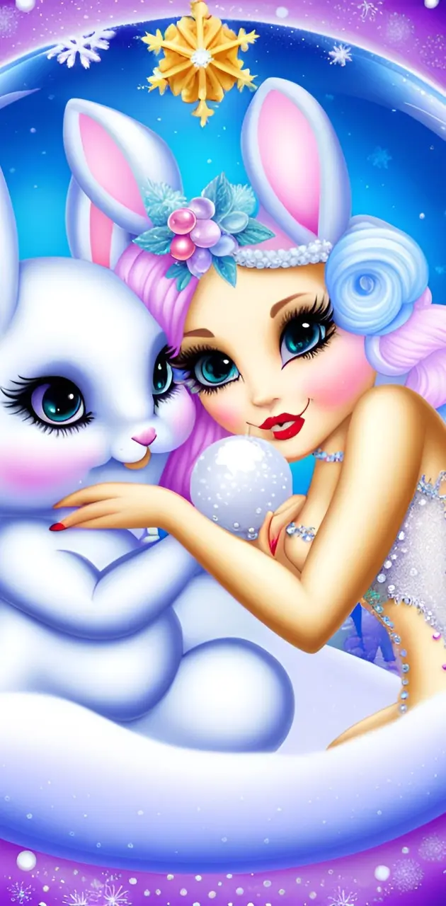 Snowbunny wallpaper by jenniemarie88 - Download on ZEDGE™ | 2506