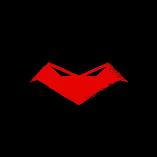 red hood symbol wallpaper