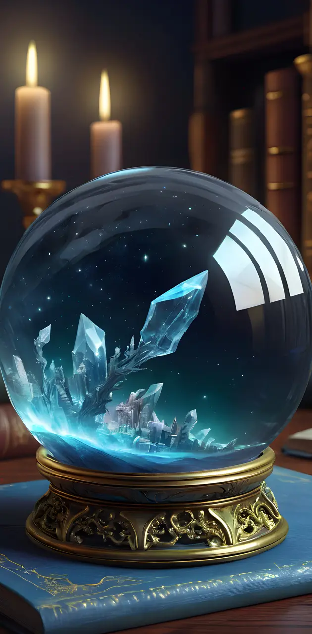 crystals in sphere