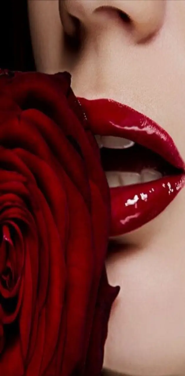 Lip and rose