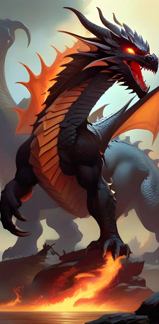 a dragon with wings