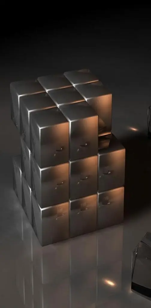 3D Black Cube