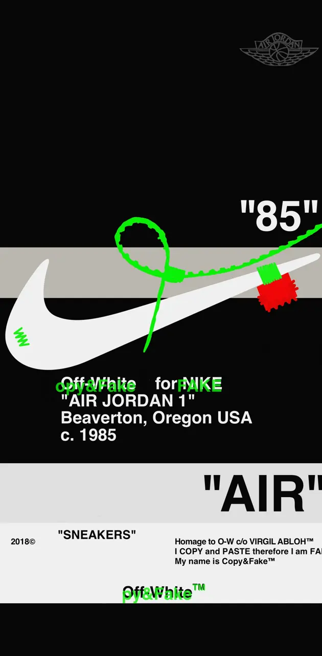 Jordan 1 OFF-WHITE wallpaper by GreenWilliam494 - Download on
