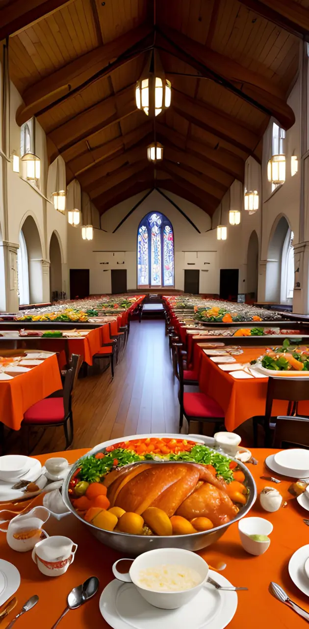 Church fellowship meal