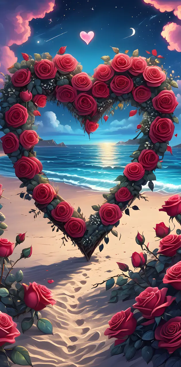 Rose Heart Beach