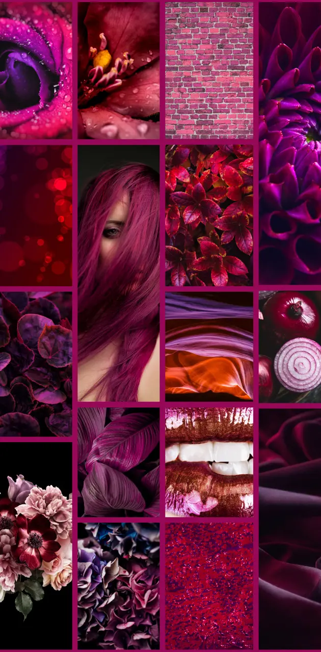 Red Purple Collage