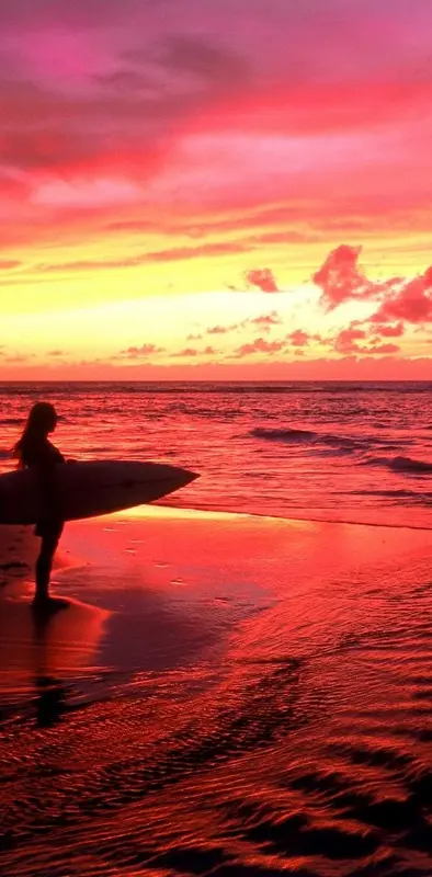 Surfer At Twilight