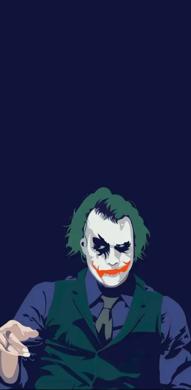 The Joker : simplistic wallpaper, Heath Ledger