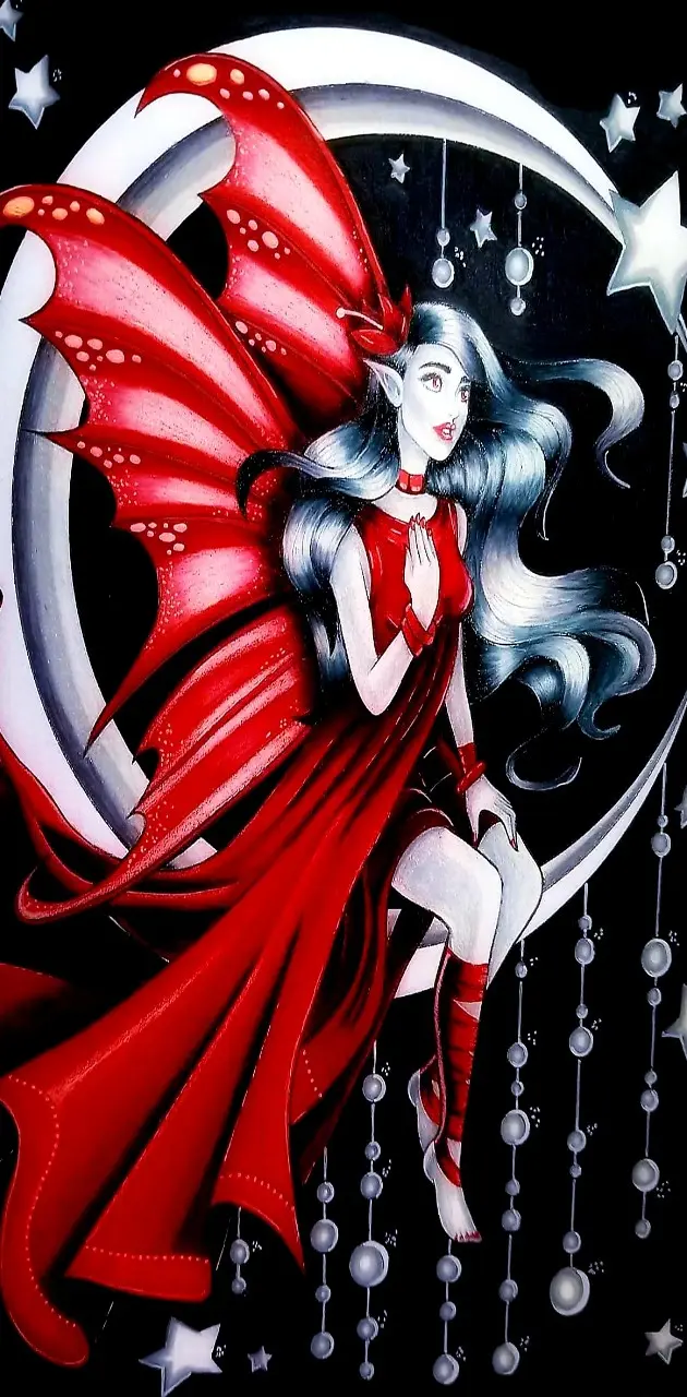 Crimson Goth Fairy