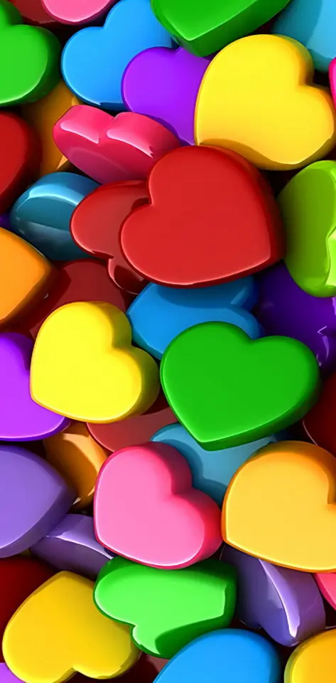 Multi-colored Hearts