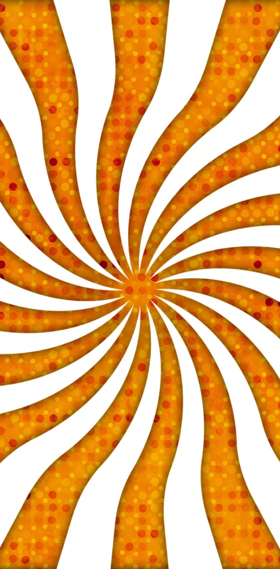 Orange Patten Spiral