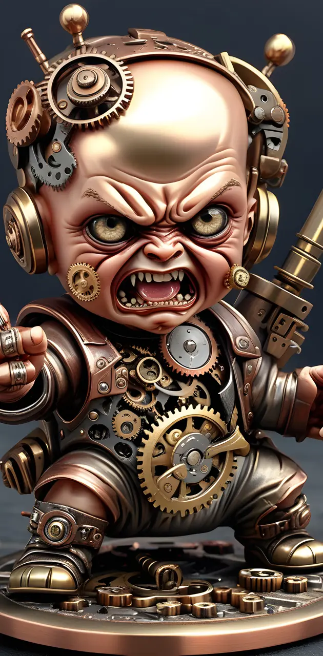 steam Punk, angry baby