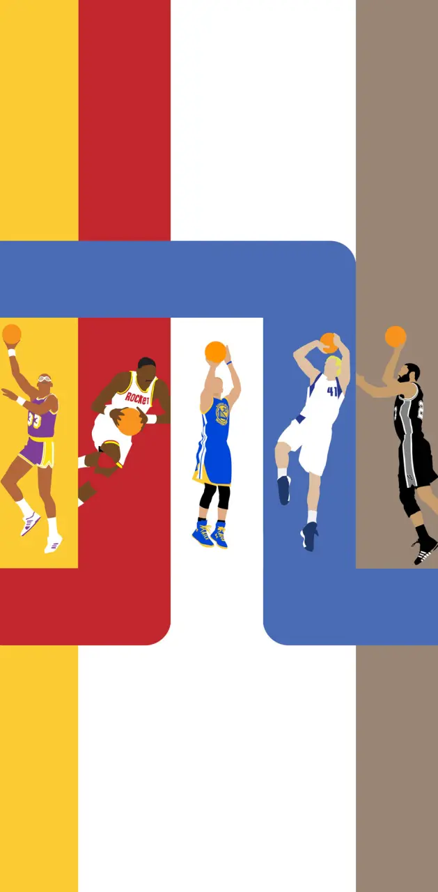 NBA Flat Color Art