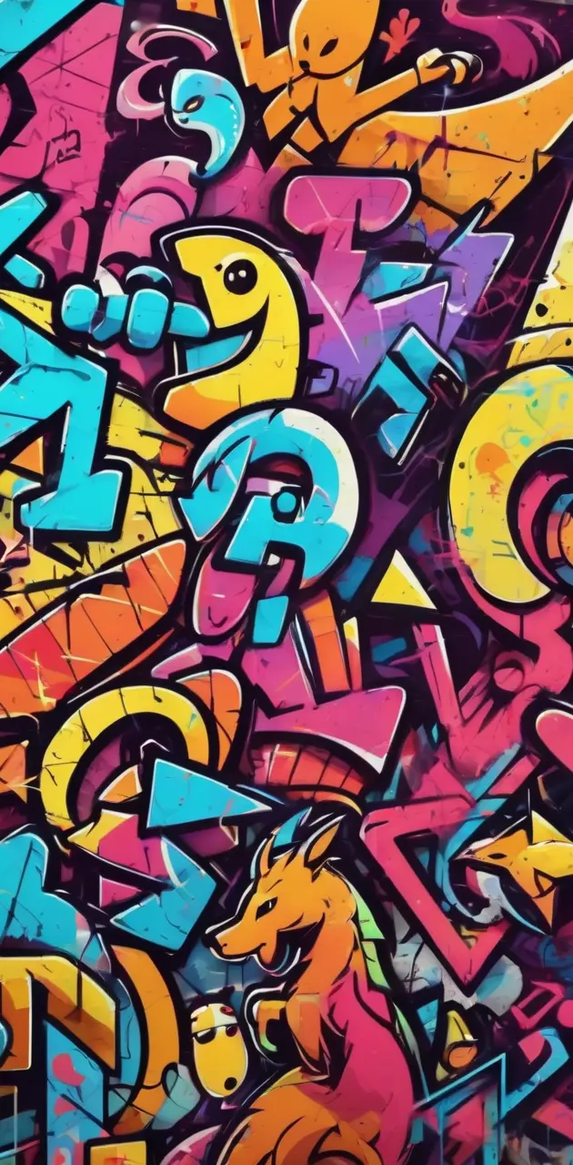 abstract graffiti art