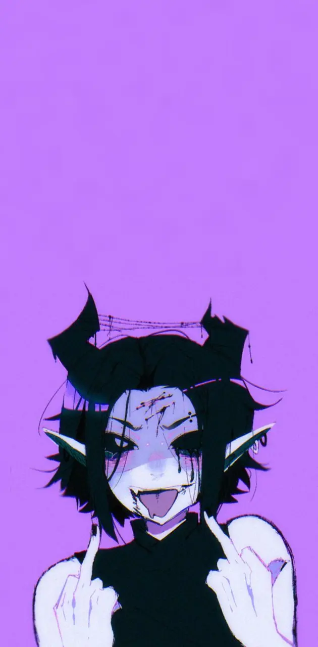 Purple Demon Girl