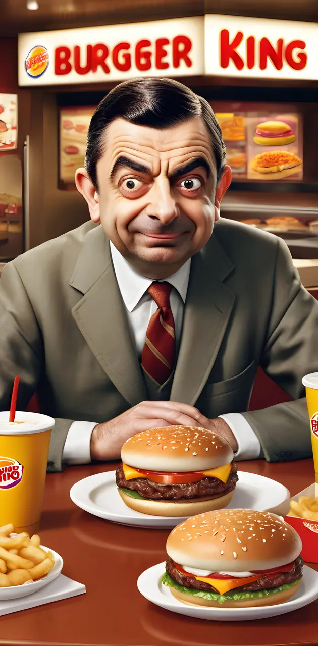Mr Bean at Burger king
