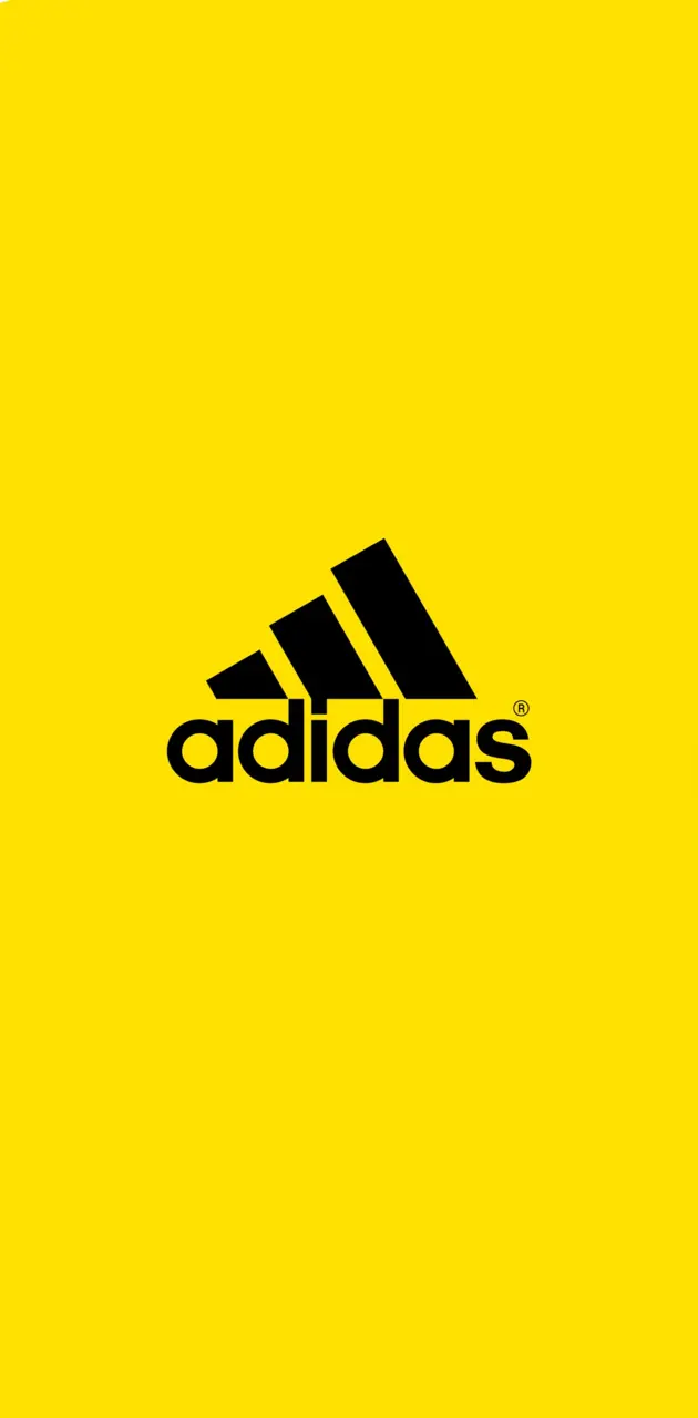 Adidas Logo On Yellow 