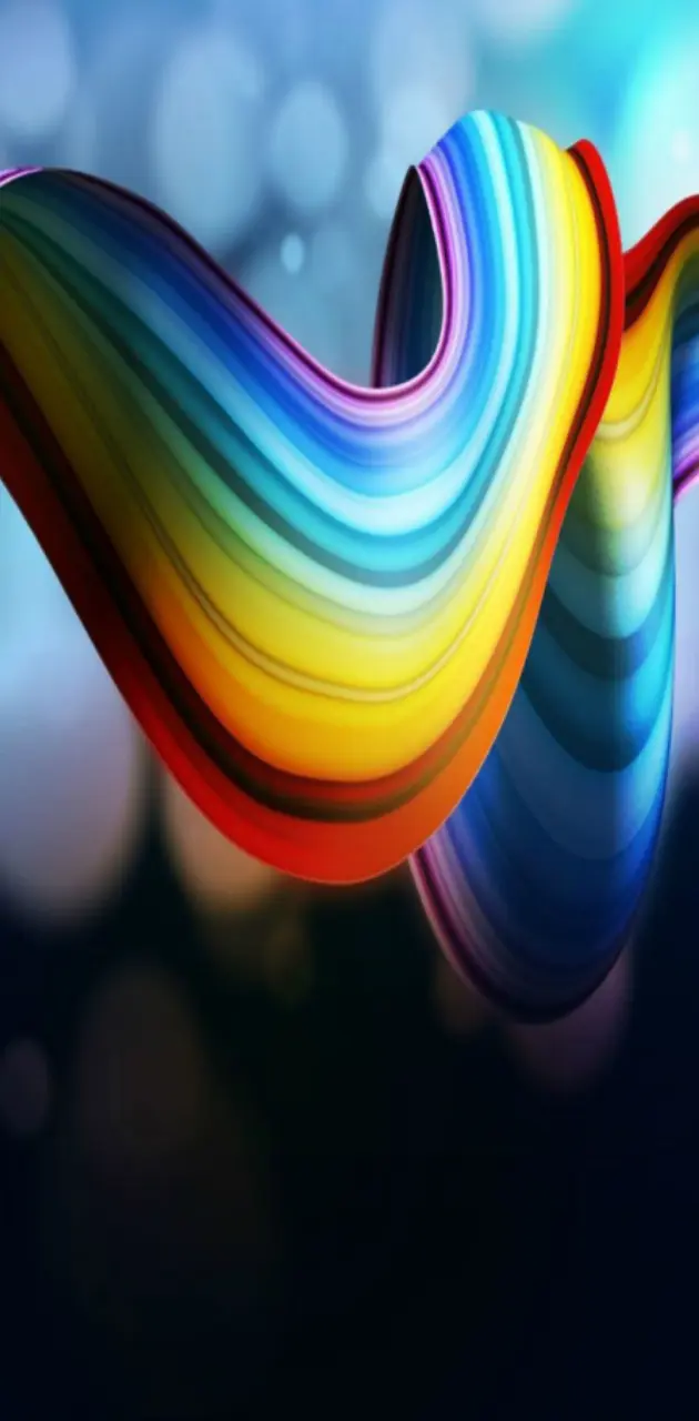3d abstract wave