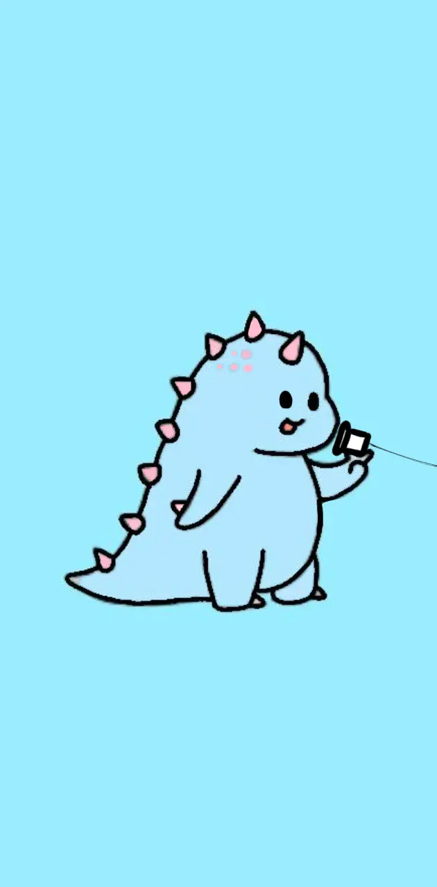 Cute Dino With Cups