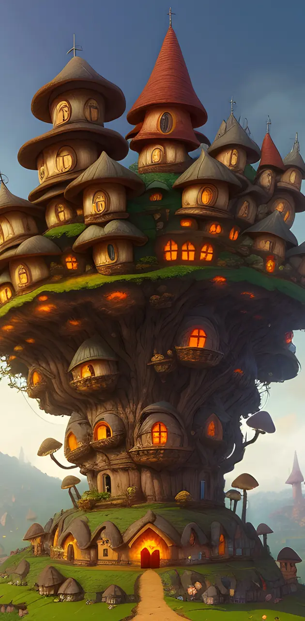 mushroom town