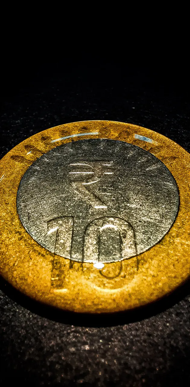 Macro shot of coin