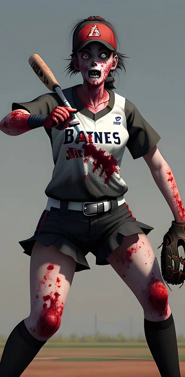 zombie softball player