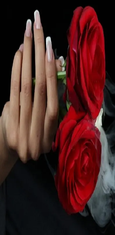 Smoke Red Roses
