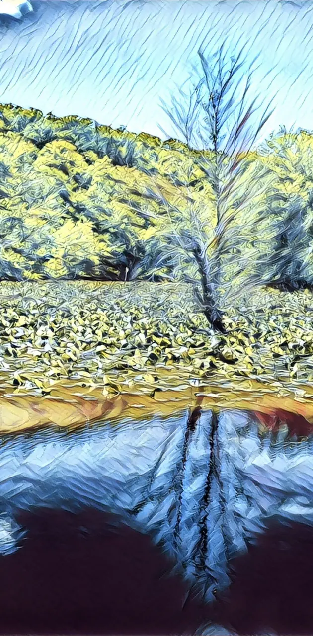 Tree in a pond