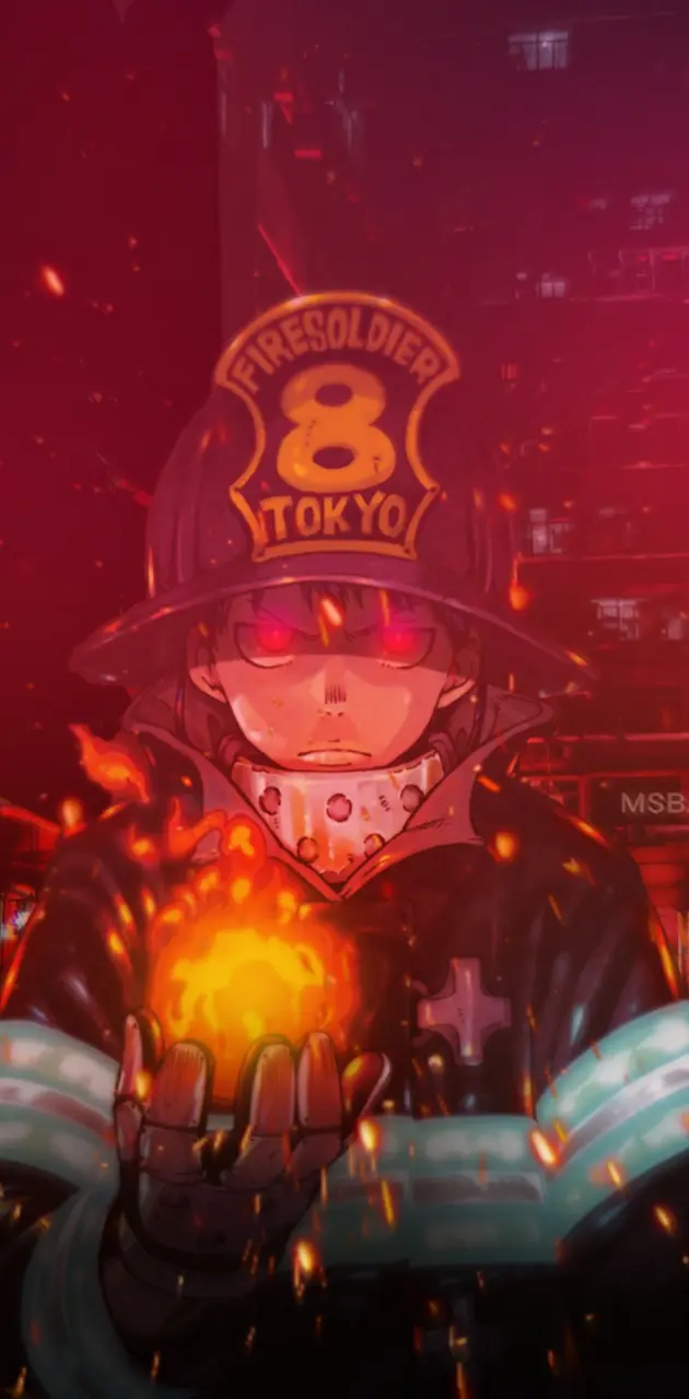 Fire Force (Shinra Kusabe wallpaper)  Anime art, Anime wallpaper, Anime  wallpaper iphone