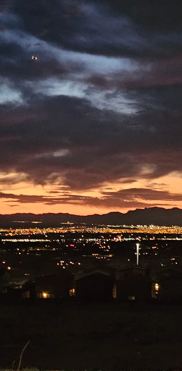 Las Vegas facing east.