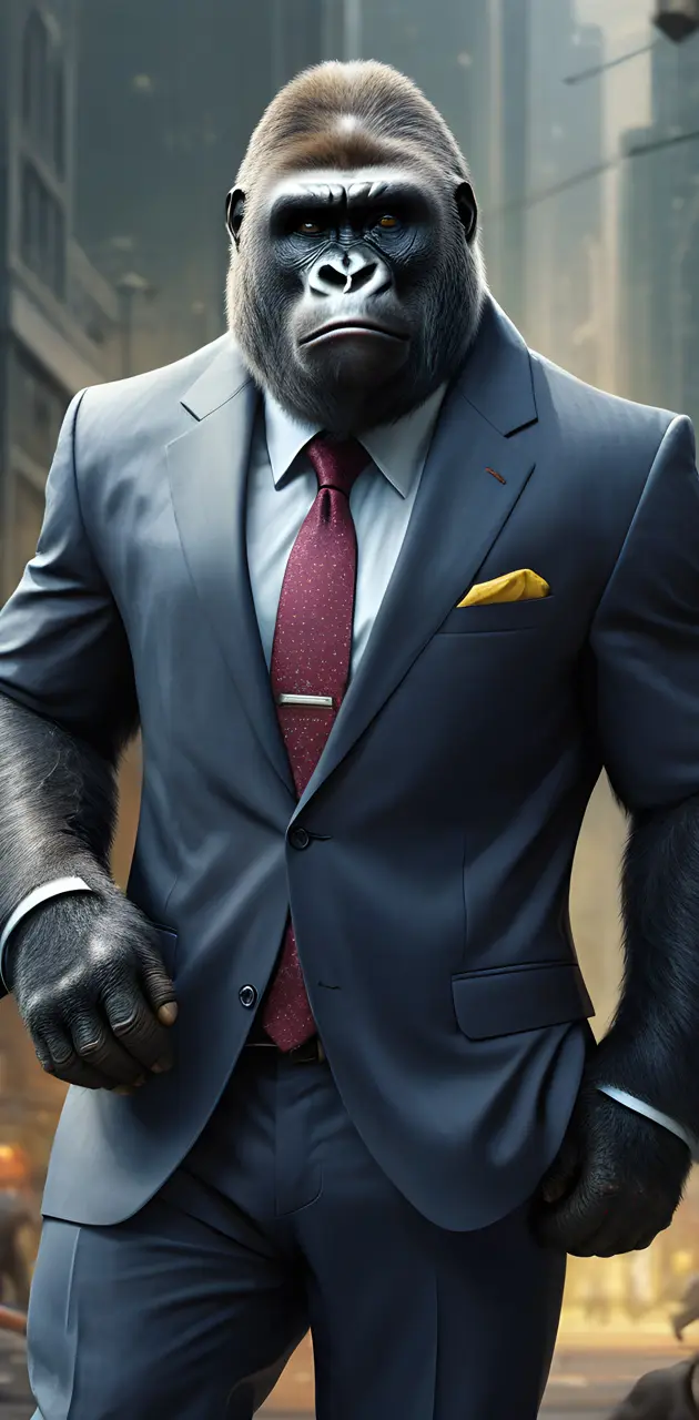 gorilla in a suit