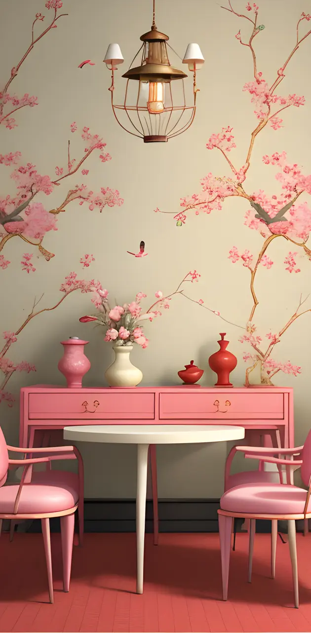 Spring Chinoiserie Desk Cozy
