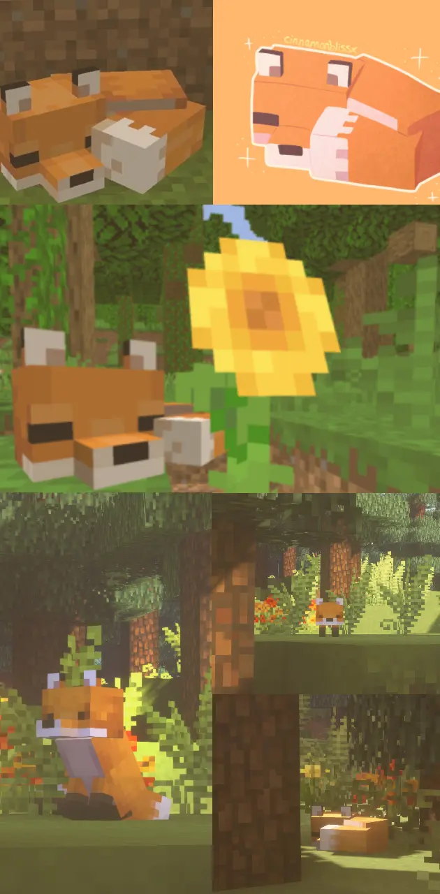 Minecraft Foxes 