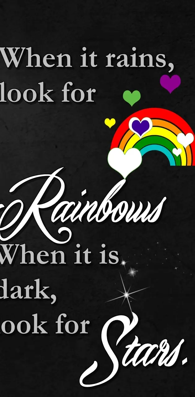 rainbows and stars