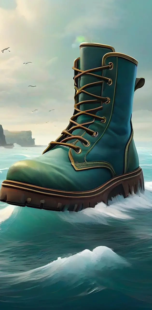 boot on sea